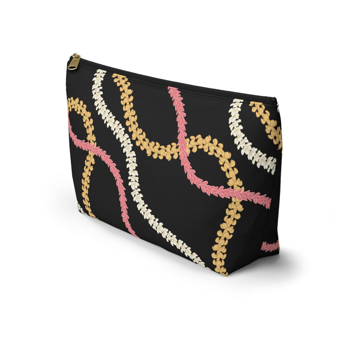 Hawaiian Lei Accessory Pouch, Tropical Floral Makeup Bag, Bridesmaid Gift