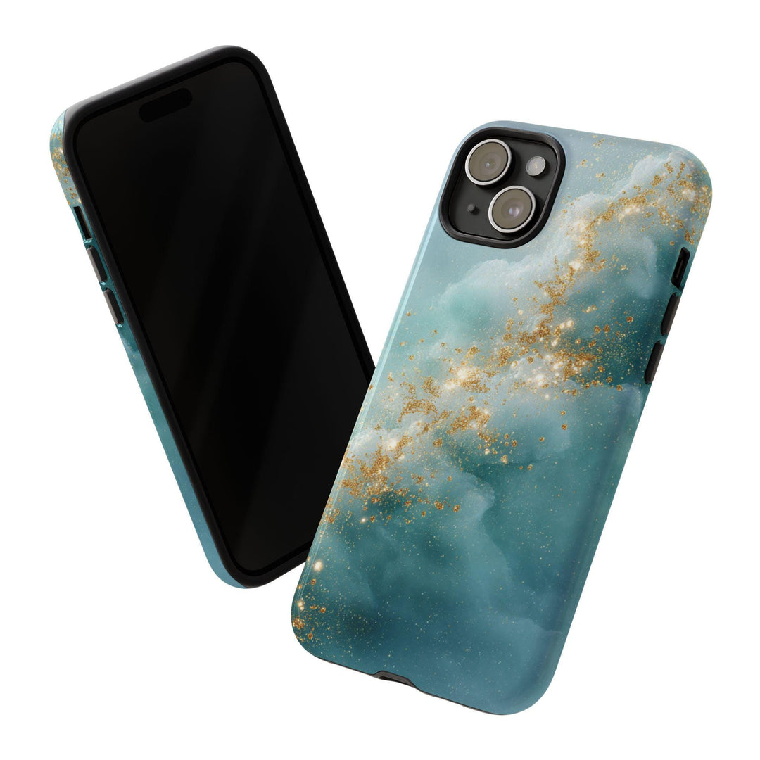Tough Dual Layer Phone Case | Abstract Ocean Art for iPhone & Samsung