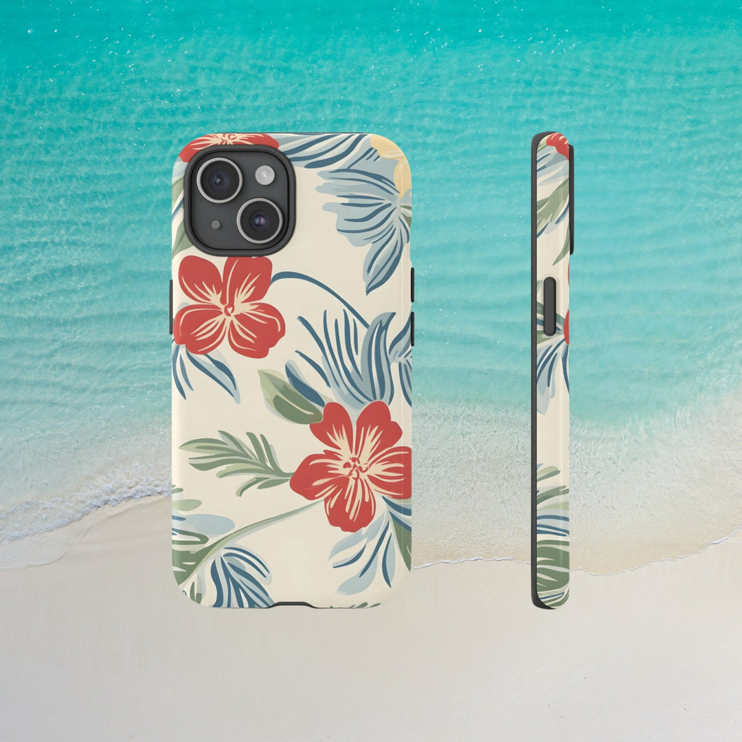 Vintage Hawaiian Phone Case – Tough Floral Hibiscus Cover | Slim Matte Protection