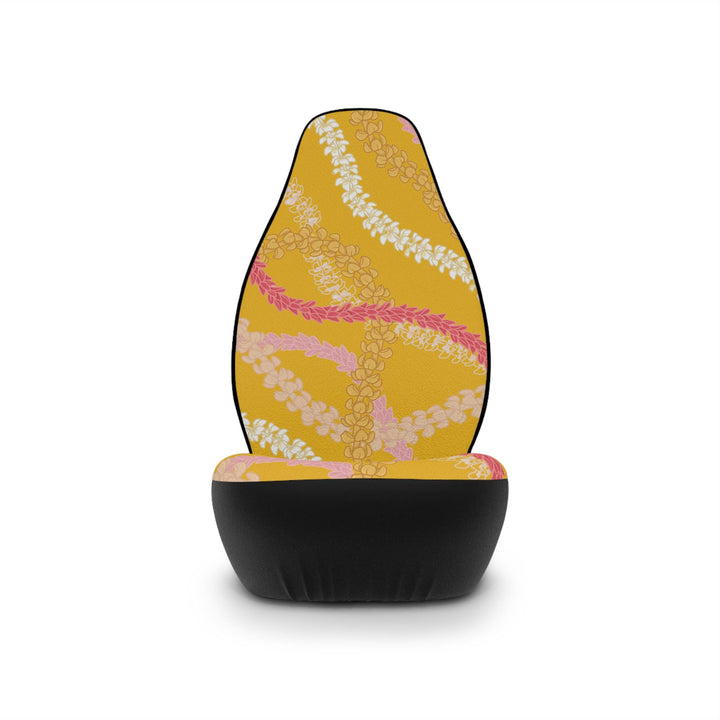 "Sunshine State Of Mind" Hawaiian Flower Lei Seat Covers (2) | Universal Fit Tropical Floral Protection