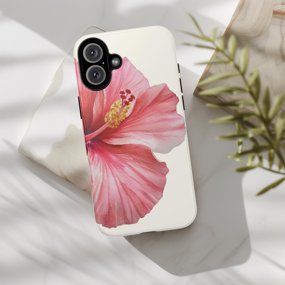 Hawaiian Phone Case – Durable Dual-Layer Tropical Phone Cover with Vibrant Hibiscus Design