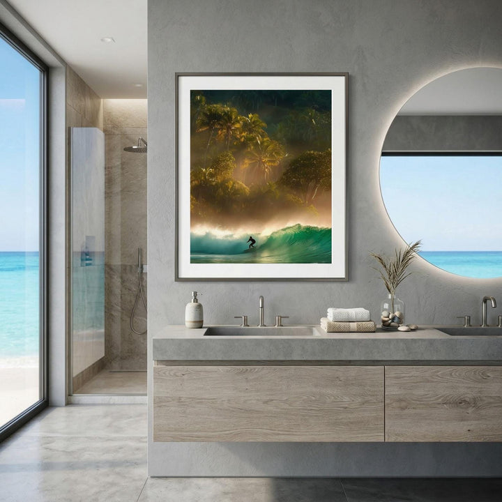 "Out Of Office" Tropical Surf Fine Art Print
