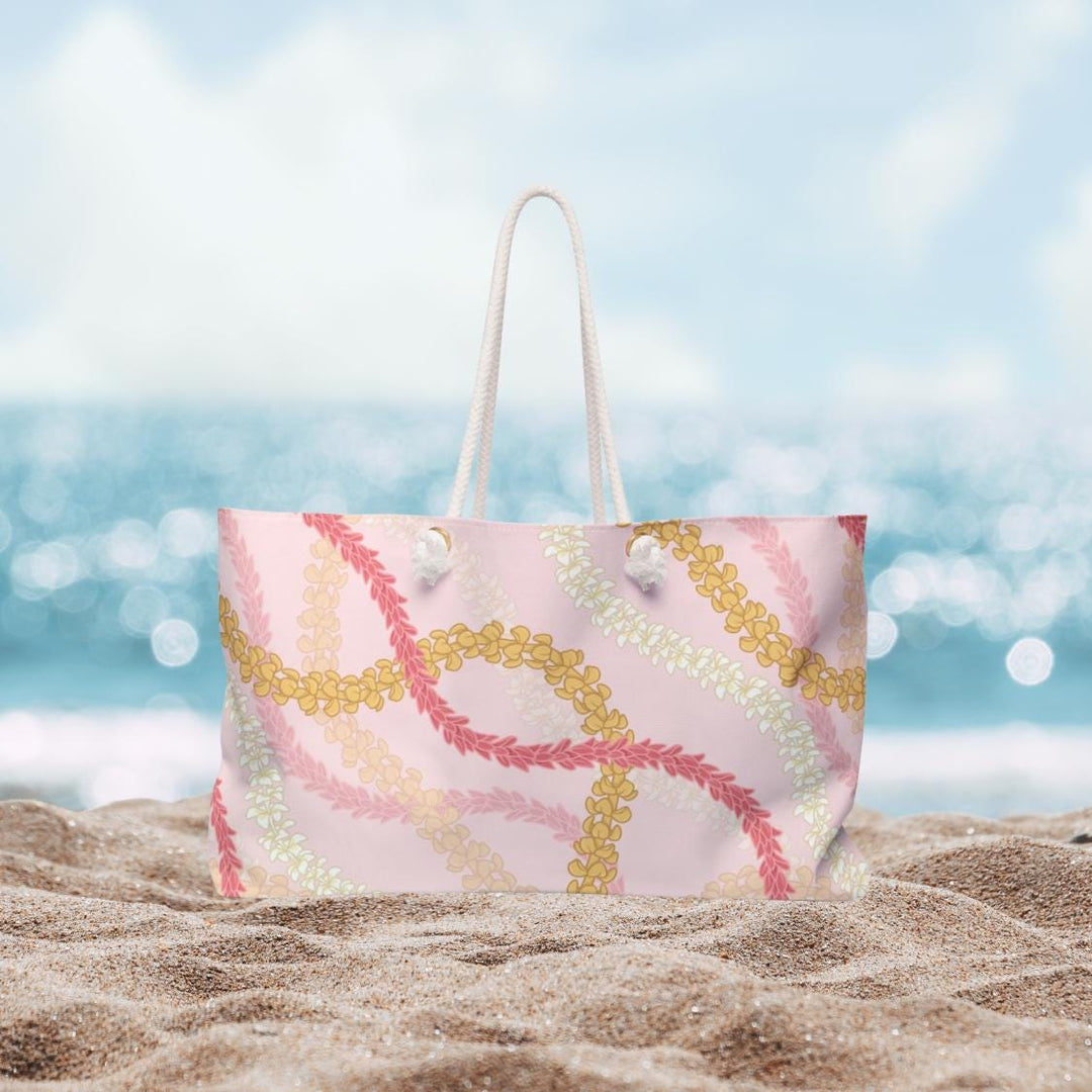 Hawaiian Flower Lei Weekender Travel Bag | Lightweight 24" Tropical Tote