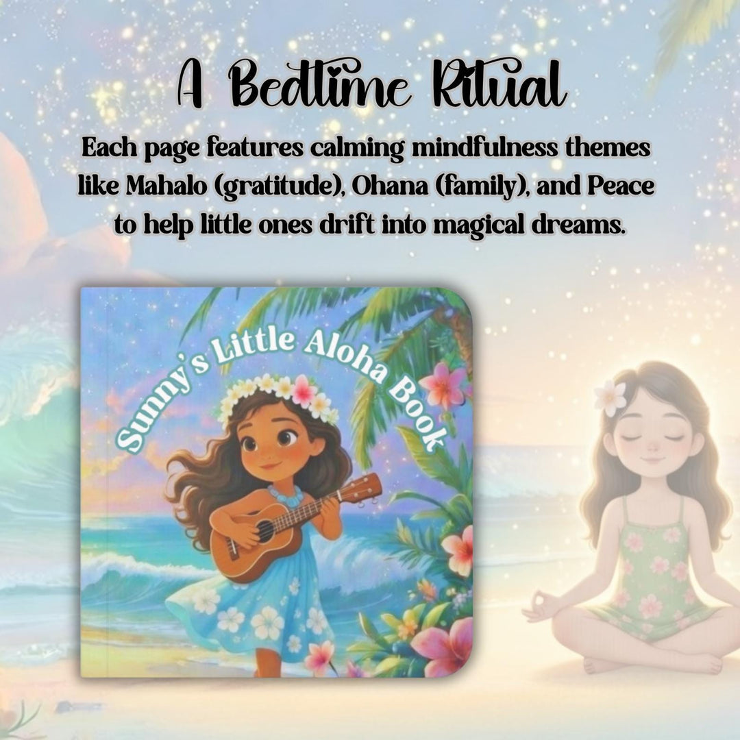 Personalised Little Aloha Board Book – Hawaiian Mindfulness Story for children of all ages, first birthday, toddlers, christening gift