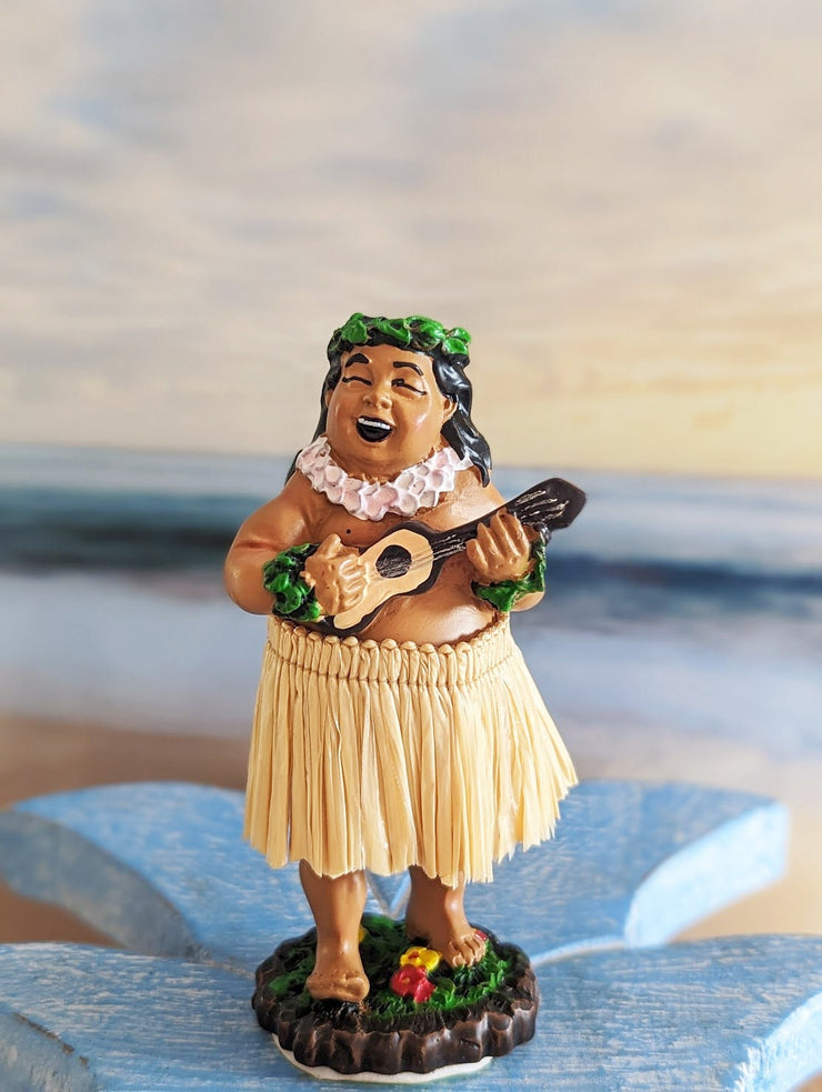 Hawaiian Dashboard Hula Doll Set