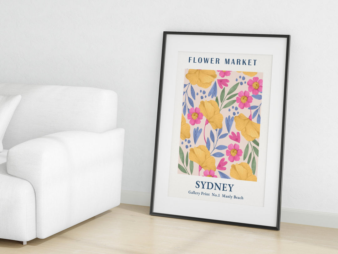 Sydney Flower Market Digital Print | Tropical Floral Wall Decor