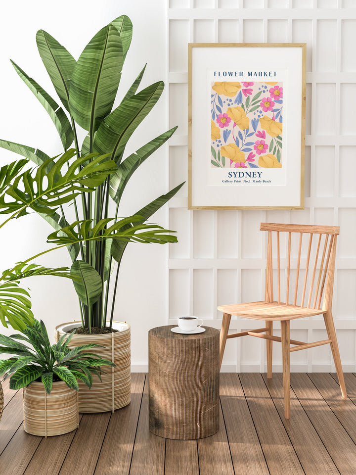 Sydney Flower Market Digital Print | Tropical Floral Wall Decor