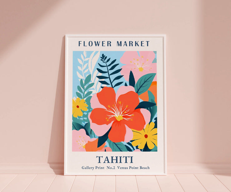 Matisse Style Flower Market Wall Print, Digital Download