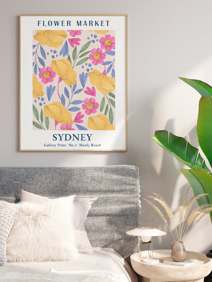 Sydney Flower Market Digital Print | Tropical Floral Wall Decor