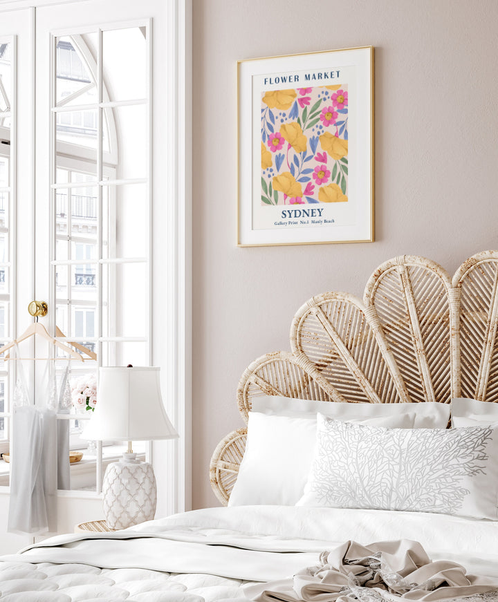 Sydney Flower Market Digital Print | Tropical Floral Wall Decor