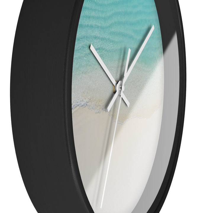 Coastal Wall Clock (10 Inch) | Silent Quartz Mechanism & Wooden Frame