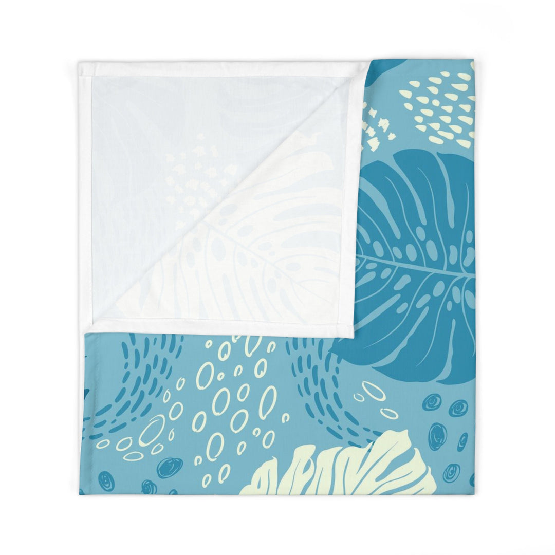 Baby Swaddle Blanket - Monstera Leaf Design | Soft Infant Wrap | Tropical Baby Gift