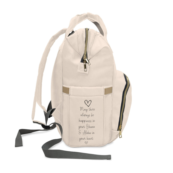 Diaper Bag Backpack | Plumeria Floral Print & Stylish Universal Fit