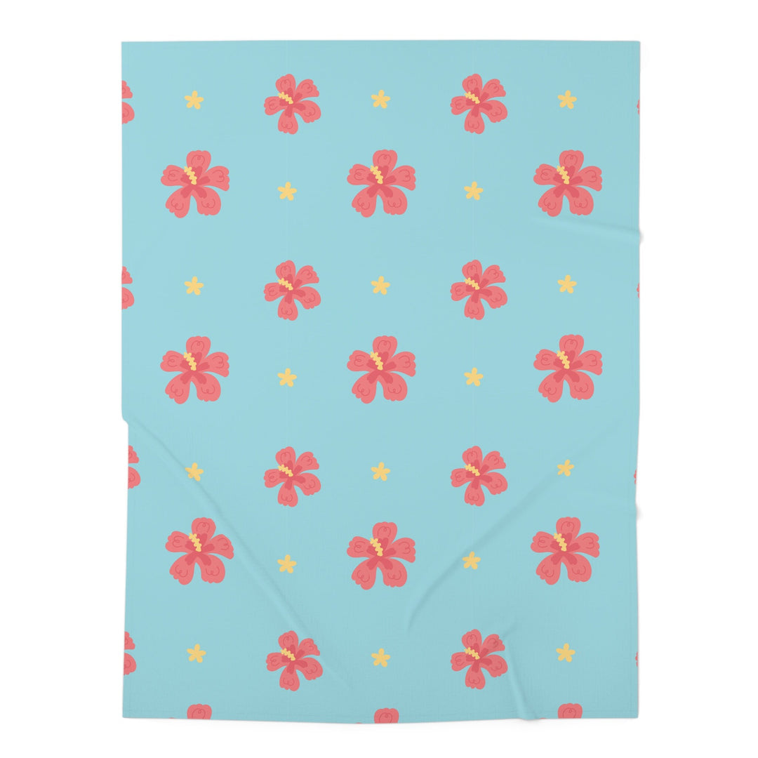 Baby Swaddle Blanket – Hawaiian Floral Print | Soft, Breathable Infant Wrap