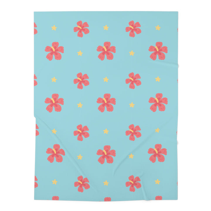Baby Swaddle Blanket – Hawaiian Floral Print | Soft, Breathable Infant Wrap