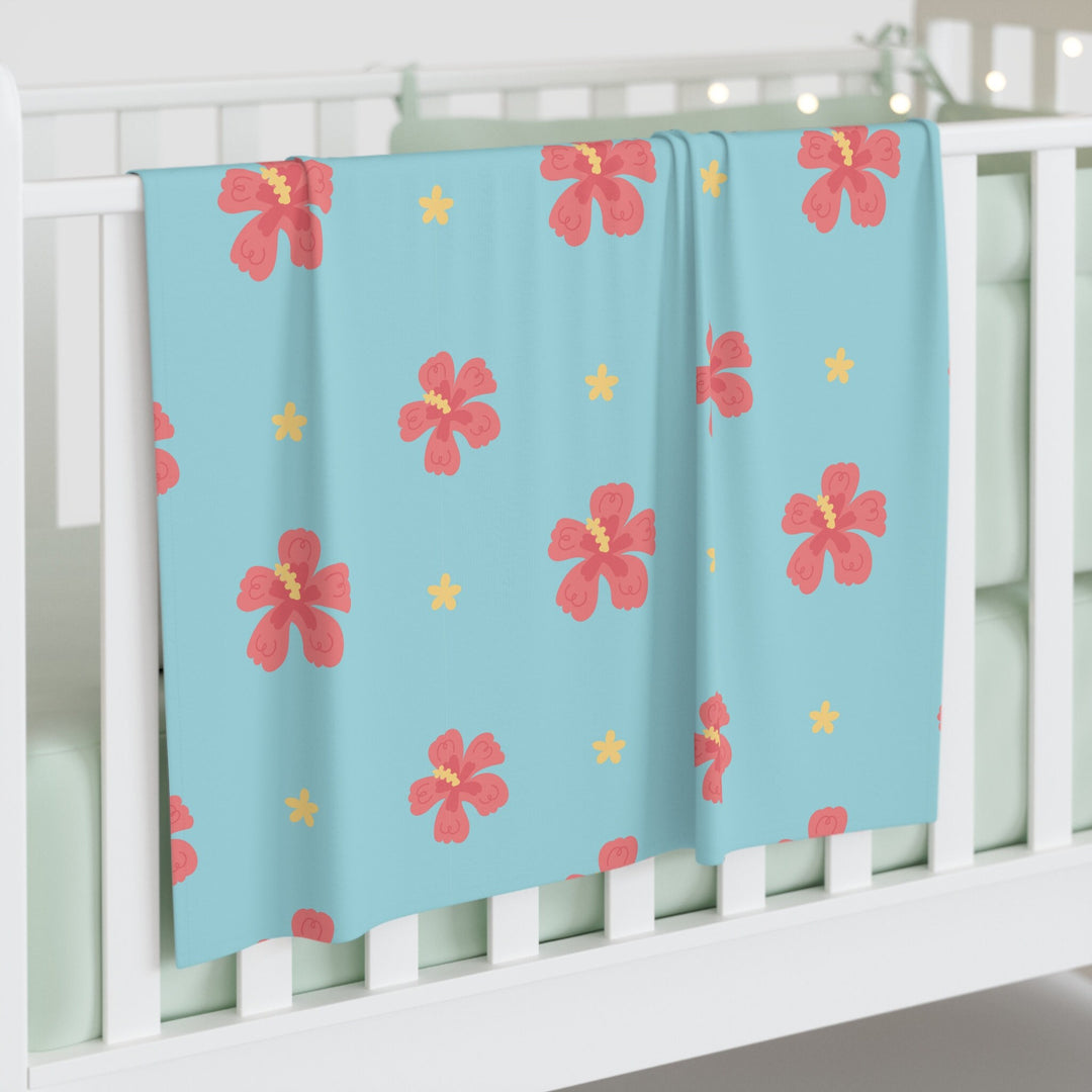 Baby Swaddle Blanket – Hawaiian Floral Print | Soft, Breathable Infant Wrap
