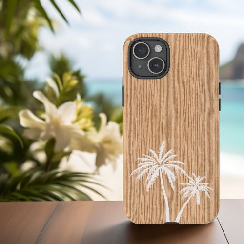 Tough Dual Layer Phone Case | Aloha Palm Tree Print for iPhone & Samsung