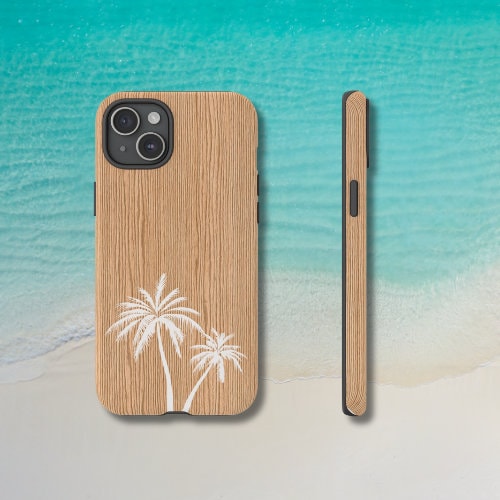Tough Dual Layer Phone Case | Aloha Palm Tree Print for iPhone & Samsung