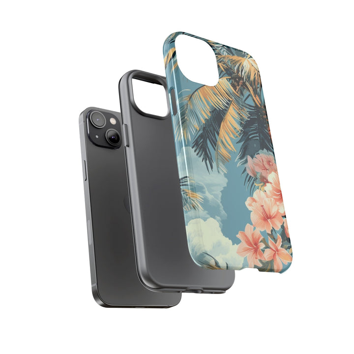 Tough Dual Layer Phone Case | Vintage Hawaiian Print for iPhone & Samsung