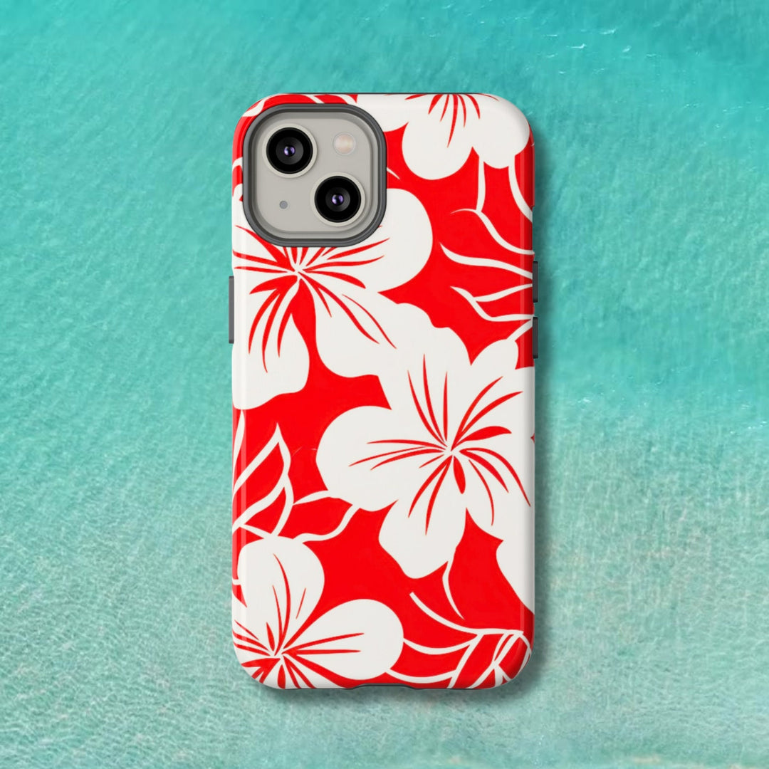 Tough Dual Layer Phone Case | Hawaiian Floral Print for iPhone & Samsung