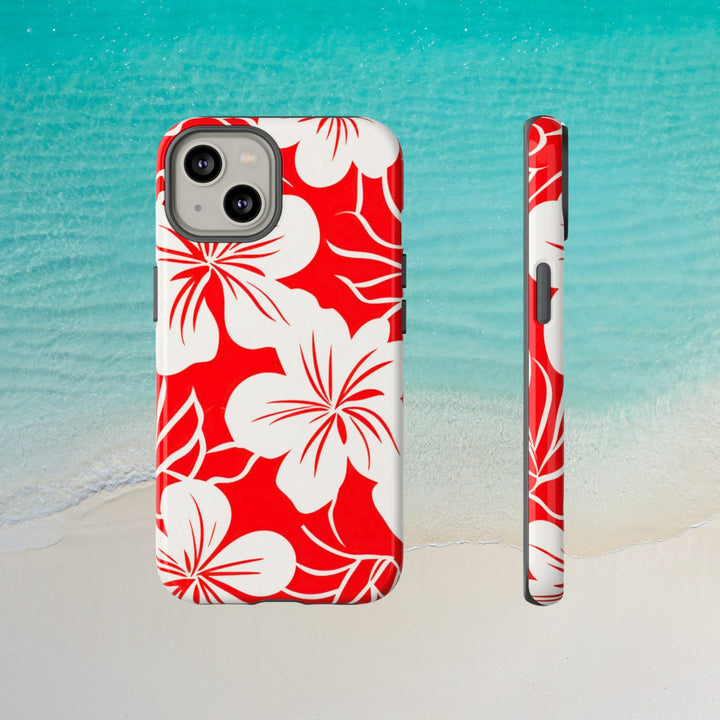 Tough Dual Layer Phone Case | Hawaiian Floral Print for iPhone & Samsung