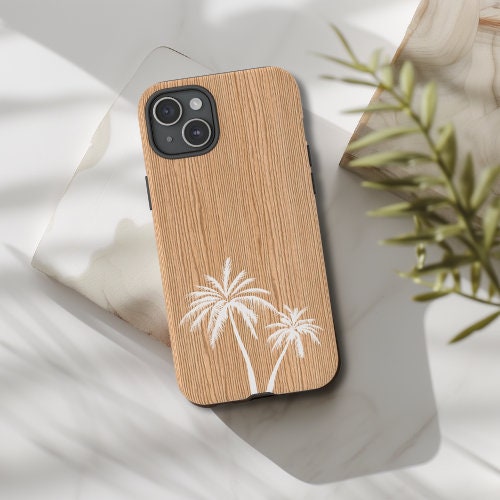 Tough Dual Layer Phone Case | Aloha Palm Tree Print for iPhone & Samsung