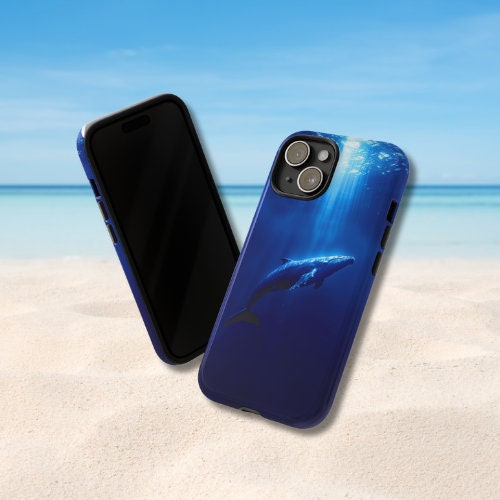 Tough Phone Case – Durable Dual-Layer Protection With Whale Design & Matte Finish