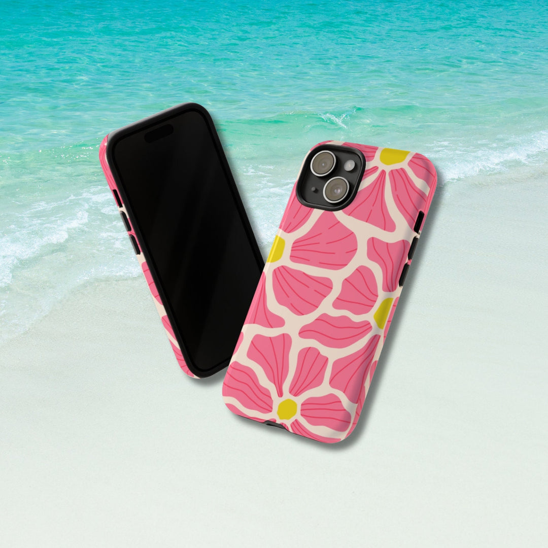 Tough Dual Layer Phone Case | Hawaiian Floral Pattern for iPhone & Samsung