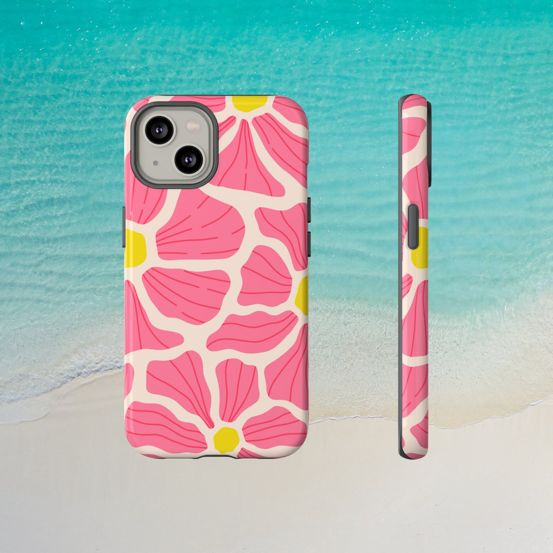Tough Dual Layer Phone Case | Hawaiian Floral Pattern for iPhone & Samsung