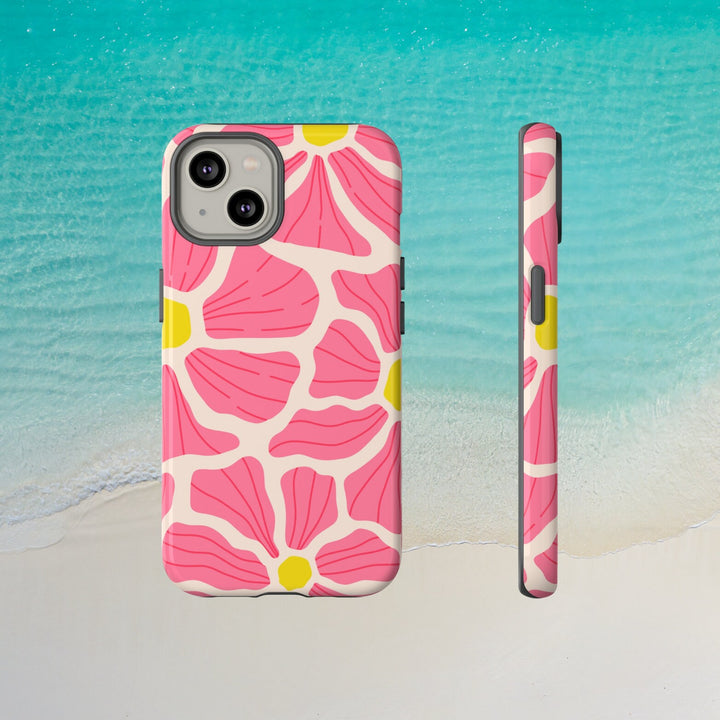 Tough Dual Layer Phone Case | Hawaiian Floral Pattern for iPhone & Samsung