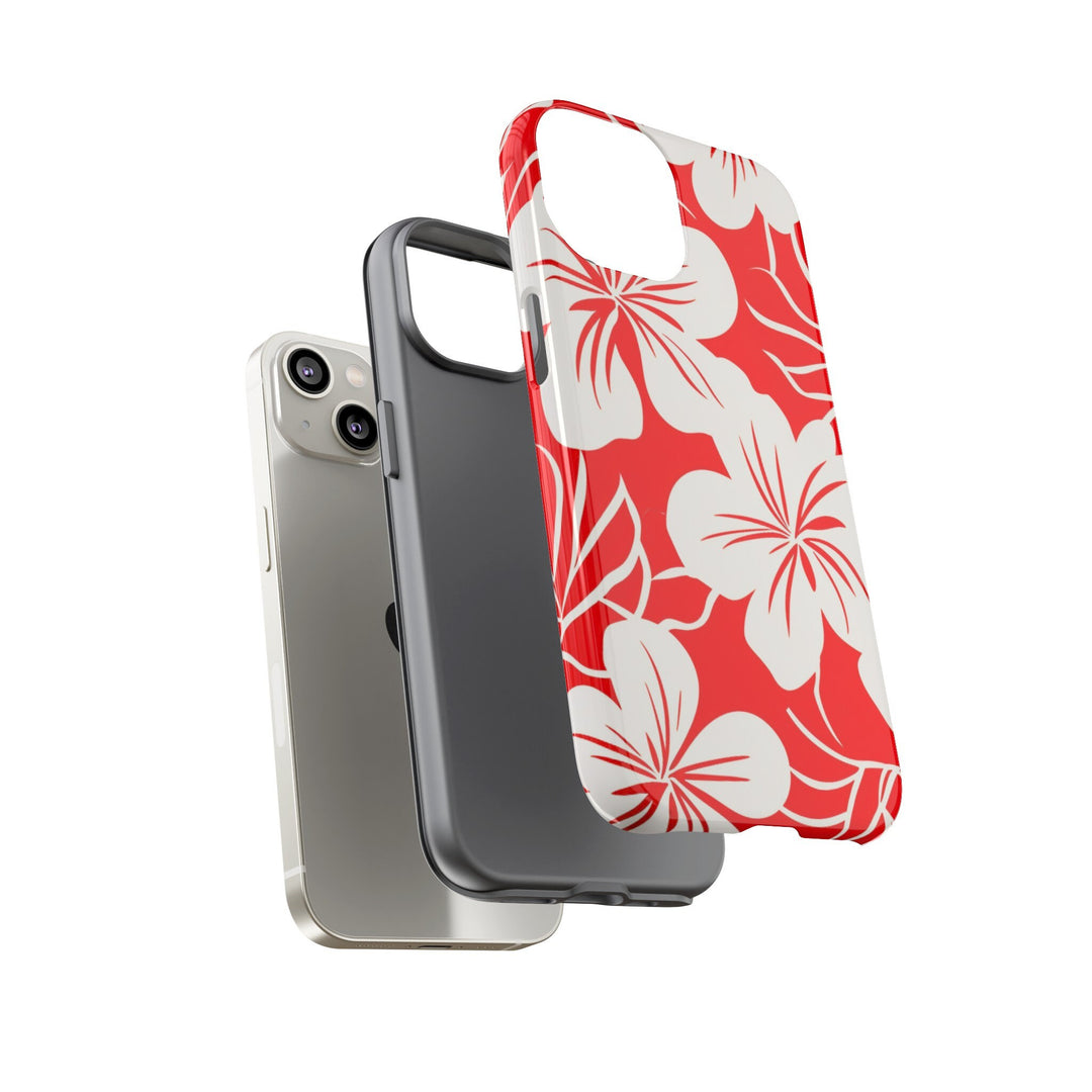 Tough Dual Layer Phone Case | Hawaiian Floral Print for iPhone & Samsung
