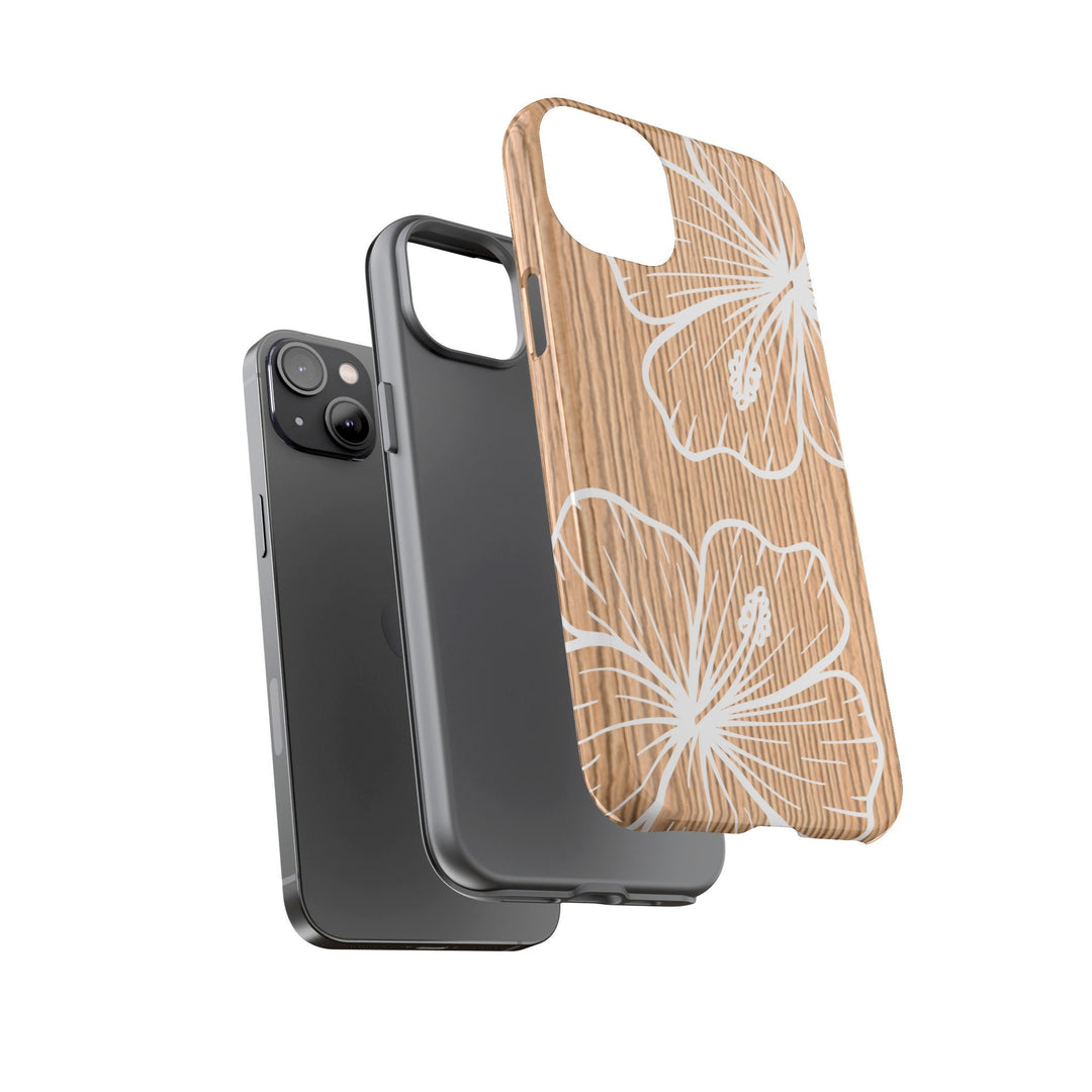 Tough Phone Case – Durable Dual Layer Protection With Hibiscus Design