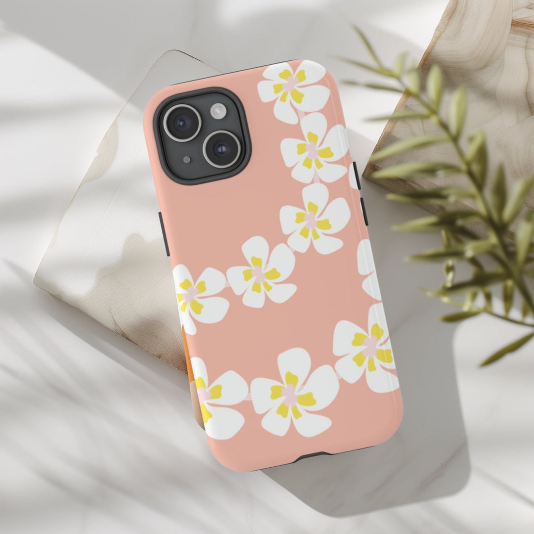 Tough Dual Layer Mobile Cover | Hawaiian Flower Lei Design for iPhone & Samsung