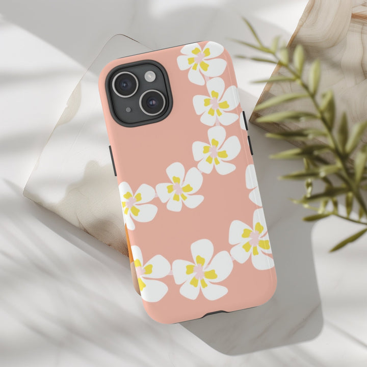 Tough Dual Layer Mobile Cover | Hawaiian Flower Lei Design for iPhone & Samsung