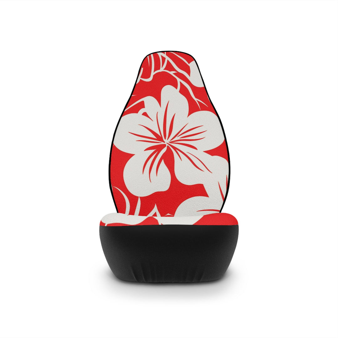 Hawaiian Car Seat Covers (Set of 2) | Universal Fit Red Hibiscus Floral Protection