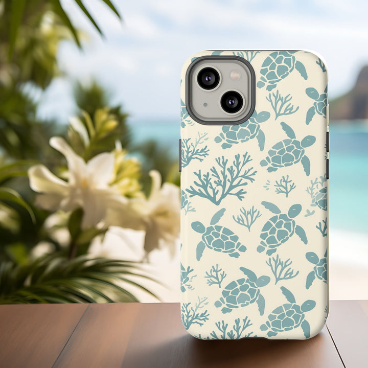 Tough Dual Layer Phone Case | Sea Turtle Ocean Wildlife for iPhone & Samsung