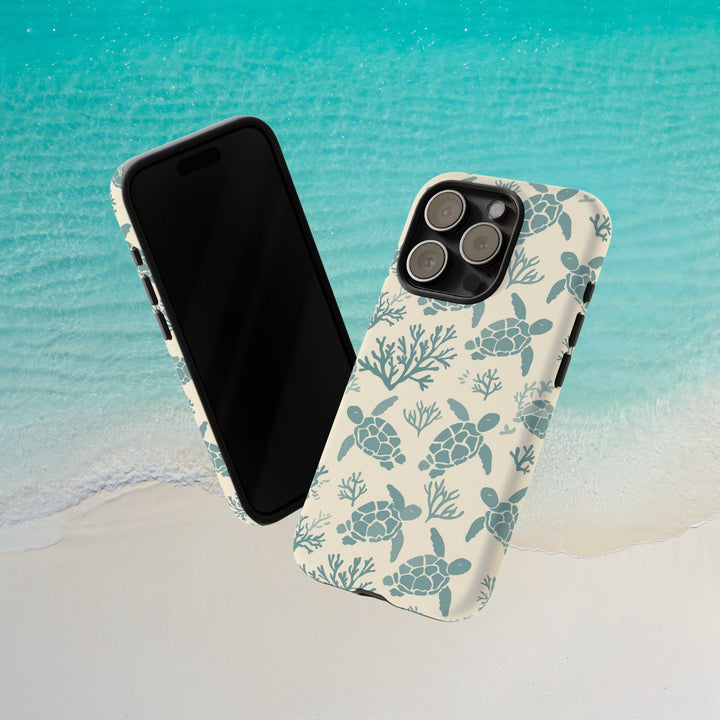 Tough Dual Layer Phone Case | Sea Turtle Ocean Wildlife for iPhone & Samsung