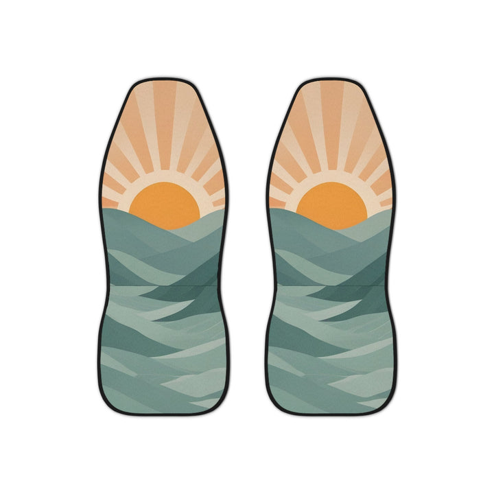 Sunrise Beach Car Seat Covers (Set of 2) | Universal Fit Retro Boho Protection