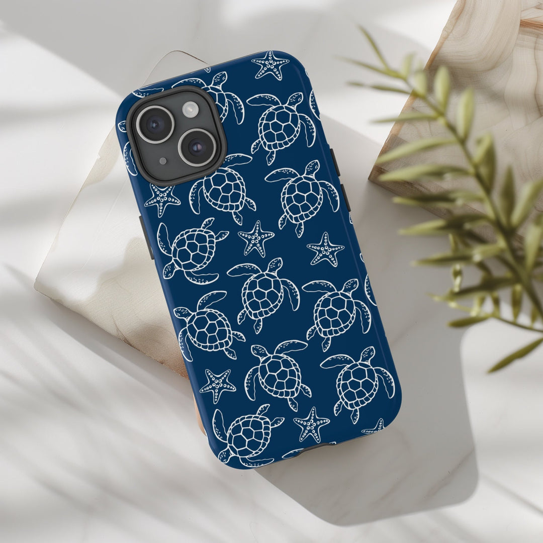 Tough Dual Layer Phone Case | Sea Turtle Ocean Wildlife for iPhone & Samsung