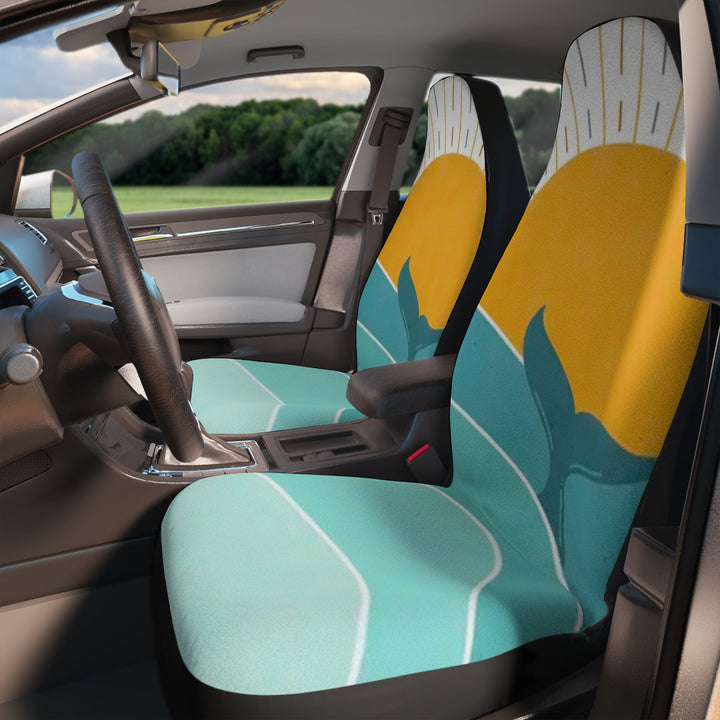 Moorea Car Seat Covers - Universal Fit Polyester Seat Cover Set | Easy Install