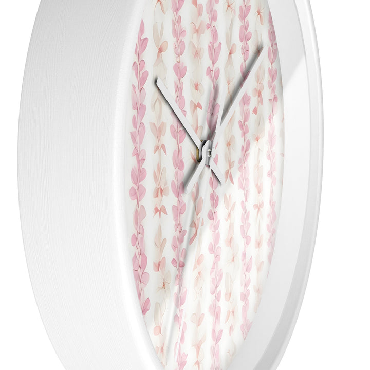 Hawaiian Flower Lei Wall Clock | Silent Quartz Movement & Coastal Floral Decor