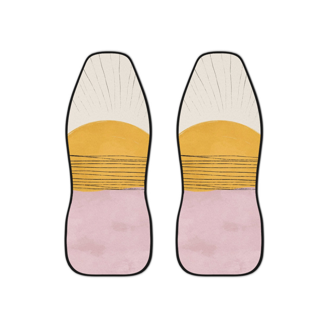 Sunrise Car Seat Covers - Boho Universal Seat Covers With Elastic Fastening System