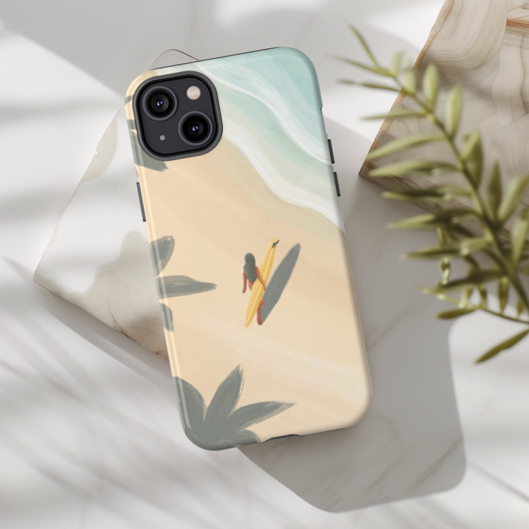Tough Phone Case – Durable Protective Phone Cover with Surfer Girl Design