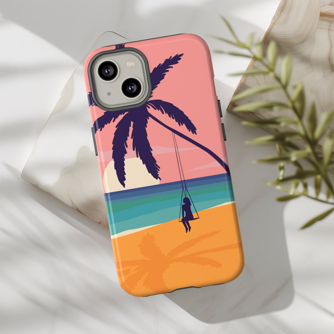 Tough Dual Layer Phone Case | Boho Coastal Cowgirl Print for iPhone & Samsung