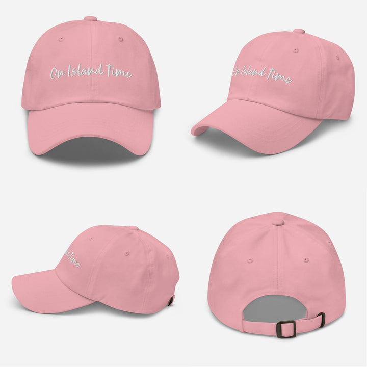 "On Island Time" Embroidered Dad Hat | Chino Cotton Twill Baseball Cap