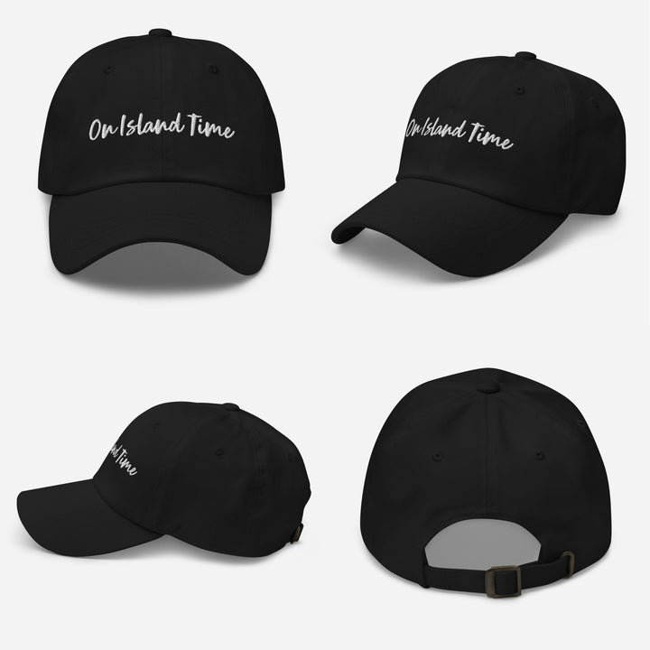 "On Island Time" Embroidered Dad Hat | Chino Cotton Twill Baseball Cap