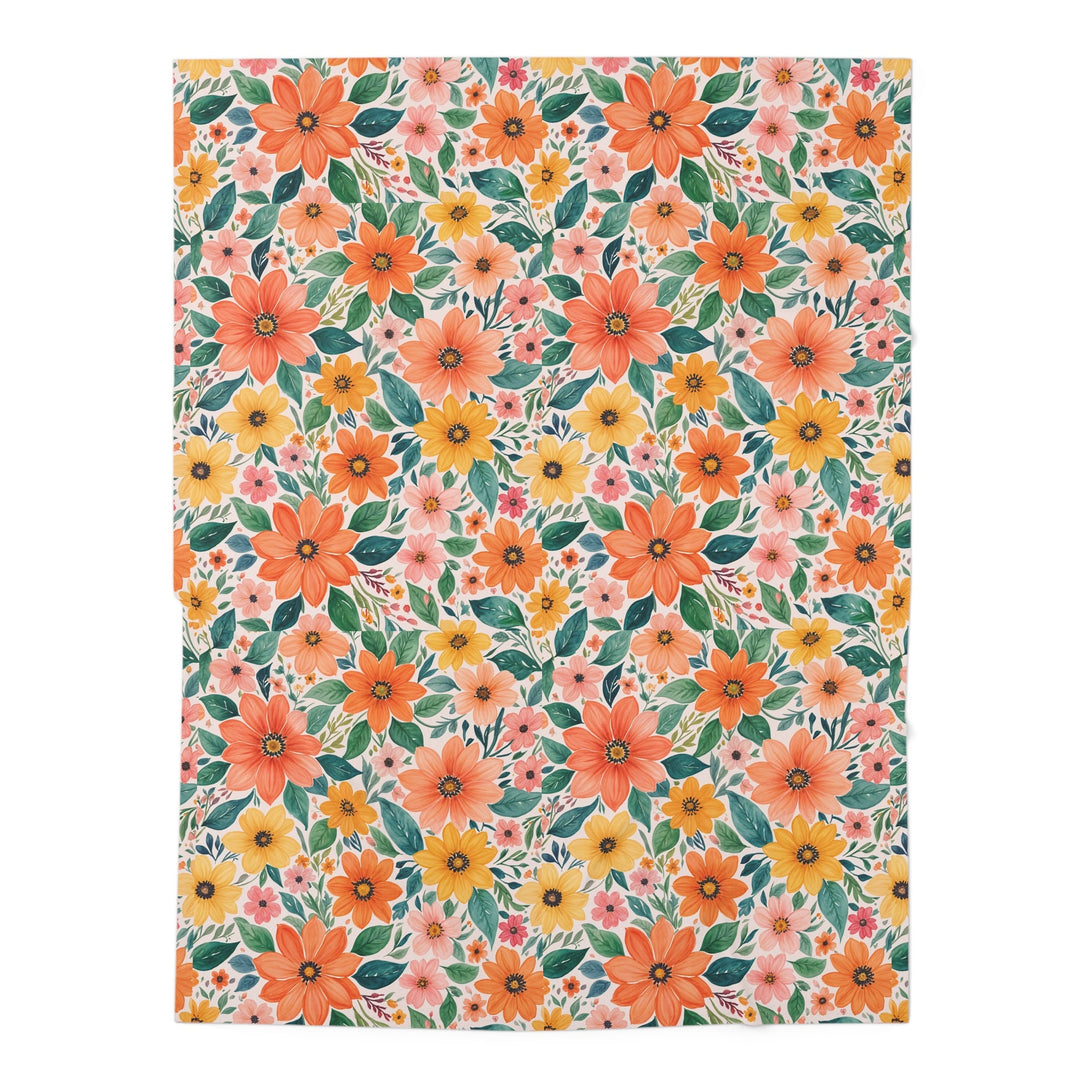 Baby Swaddle Blanket – Vintage Floral Print Soft Breathable Fabric Wrap for Newborns