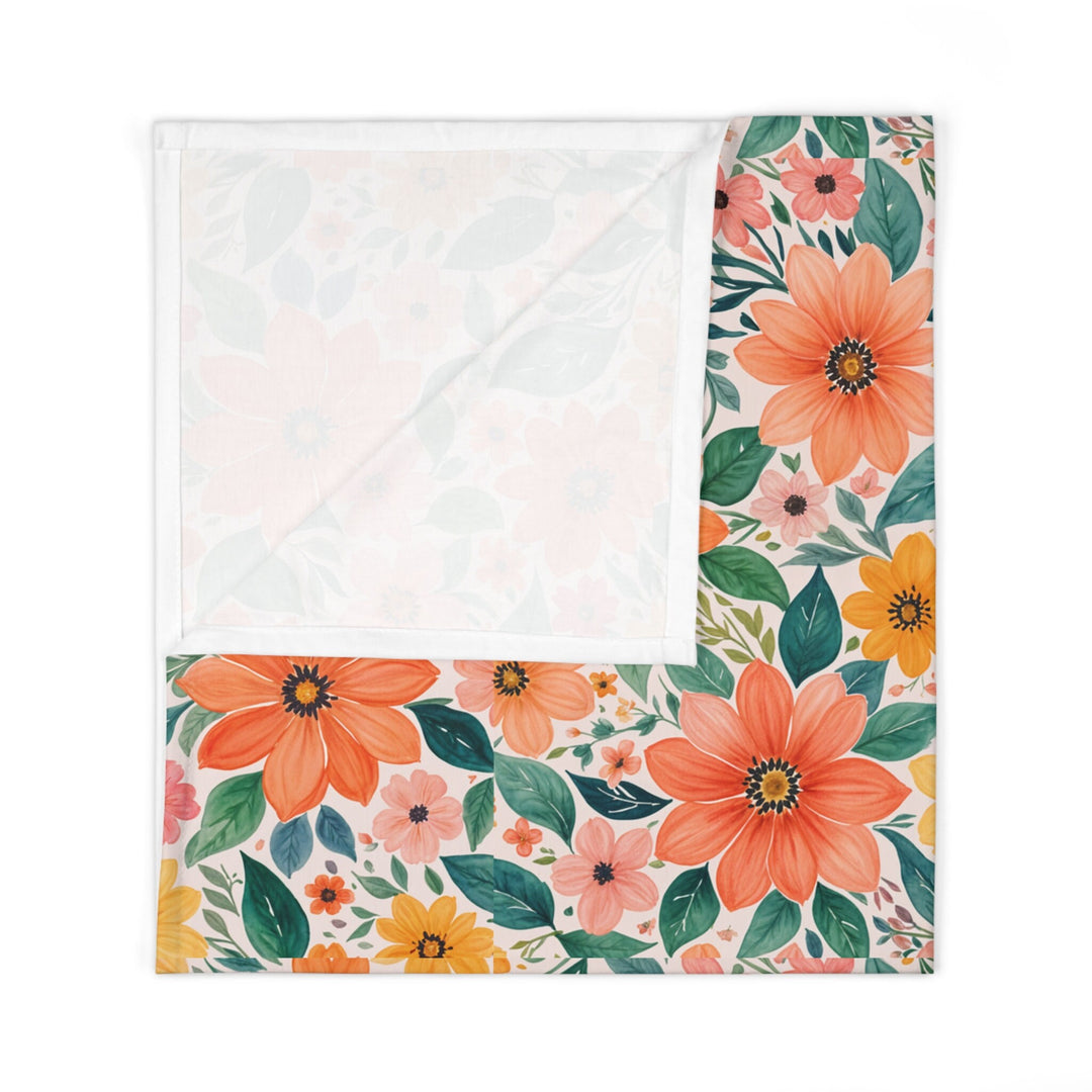 Baby Swaddle Blanket – Vintage Floral Print Soft Breathable Fabric Wrap for Newborns