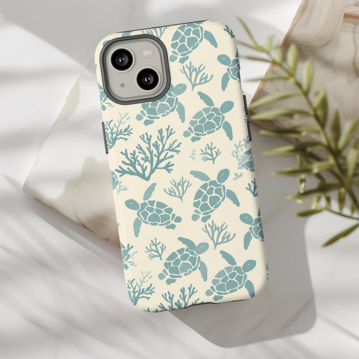 Tough Dual Layer Phone Case | Sea Turtle Ocean Wildlife for iPhone & Samsung