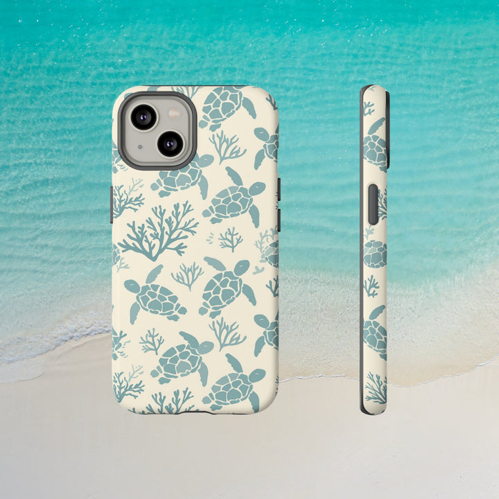 Tough Dual Layer Phone Case | Sea Turtle Ocean Wildlife for iPhone & Samsung